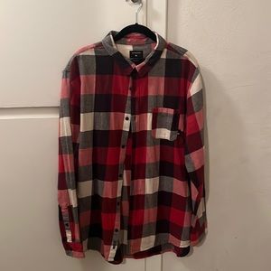 Red Quiksilver flannel
